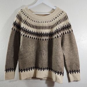 Johnny Becca Norwegian Cozy Warm Pull Over Sweater Size M